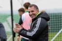 LENNOXTOWN, SCOTLAND - OCTOBER 04: Celtic Manager Brendan Rodgers during a Celtic training session at Lennoxtown, on October 04, 2024, in Lennoxtown, Scotland. (Photo by Craig Williamson / SNS Group)