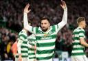 Sead Haksabanovic celebrates after firing Celtic's winner against Ross County.