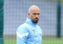 Enzo Maresca in Manchester City training