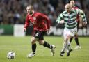 Wayne Rooney and Neil Lennon at Celtic Park