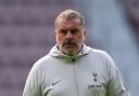 Ange Postecoglou at Tynecastle for tonight's friendly match