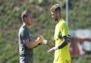 Brendan Rodgers and Scott Bain