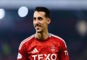 ABERDEEN, SCOTLAND - MAY 15: Aberdeen's Bojan Miovski during a cinch Premiership match between Aberdeen and Livingston at Pittodrie, on May 15, 2024, in Aberdeen, Scotland. (Photo by Mark Scates / SNS Group)