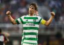 WASHINGTON, D.C., USA - JULY 20: Celtic's Matt O'Riley celebrates after scoring to make it 2-0 during a pre-season friendly match between DC United and Celtic at the Audi Field, on July 20, 2024, in Washington, D.C., USA.  (Photo by Ross MacDonald / SNS