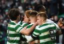 Celtic B players celebrate at Parkhead