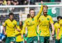 EDINBURGH, SCOTLAND - AUGUST 11: Celtic's Callum McGregor celebrates after scoring to make it 2-0 during a William Hill Premiership match between Hibernian and Celtic at Easter Road, on August 11, 2024, in Edinburgh, Scotland. (Photo by Craig Williamson