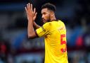 Sheffield United's Auston Trusty applauds the fans after the final whistle in the Premier League match at Villa Park, Birmingham. Picture date: Friday December 22, 2023. PA Photo. See PA story SOCCER Villa. Photo credit should read: Nick Potts/PA