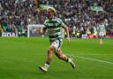 Celtic's Luke McCowan celebrates scoring his sides second goal during the Scottish Premiership match at Celtic Park, Glasgow. Picture date: Saturday September 14, 2024. PA Photo. See PA story SOCCER Celtic. Photo credit should read: Andrew Milligan/PA