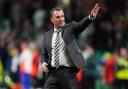 Celtic manager Brendan Rodgers celebrates at full-time