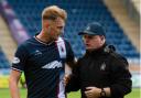 Falkirk manager John McGlynn with Coll Donaldson