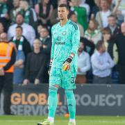 Ben Siegrist started in Celtic's last League Cup match against Ross County.