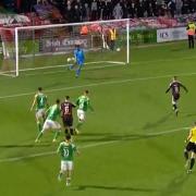 Tobi Oluwayemi in action for Cork City