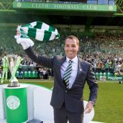 Brendan Rodgers being unveiled as Celtic manager in 2016