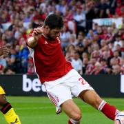 Scott McKenna in action for Forest