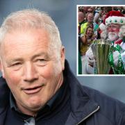 Ally McCoist responded after being trolled by Celtic Santa presentation