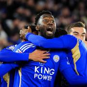 Wilfred Ndidi celebrates scoring for the Foxes