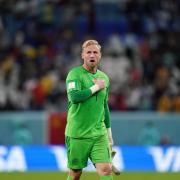 Kasper Schmeichel on international duty for Denmark