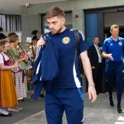 GARMISCH-PARTENKIRCHEN, GERMANY - JUNE 24: Scotland's James Forrest leaves the Garmisch-Partenkirchen training base, on June 24, 2024, in Garmisch-Partenkirchen, Germany. (Photo by Craig Williamson / SNS Group)