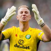 Joe Hart waves goodbye to the Celtic support