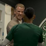 Joe Hart fired up his former Celtic team-mates in the tunnel