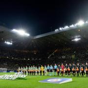 GLASGOW, SCOTLAND - SEPTEMBER 18: A general view during a UEFA Champions League match between Celtic and SK Slovan Bratislava at Celtic Park, on September 18, 2024, in Glasgow, Scotland. (Photo by Craig Foy / SNS Group)