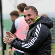 LENNOXTOWN, SCOTLAND - OCTOBER 04: Celtic Manager Brendan Rodgers during a Celtic training session at Lennoxtown, on October 04, 2024, in Lennoxtown, Scotland. (Photo by Craig Williamson / SNS Group)