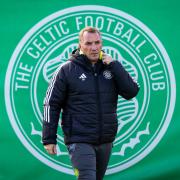 Celtic manager Brendan Rodgers oversees training at Lennoxtown