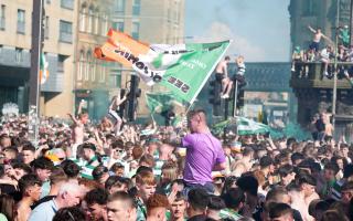 Celtic chiefs have urged supporters to be 'mindful' after wild title celebrations