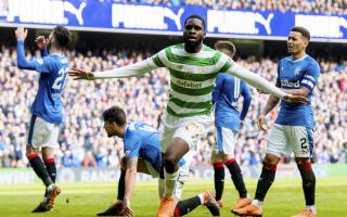 11/03/18 LADBROKES PREMIERSHIPRANGERS v CELTICIBROX STADIUM - GLASGOWCeltic's Odsonne Edouard celebrates the winner