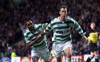 Chris Sutton scores against Juventus in 2001