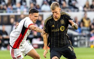 Mateusz Bogusz in action for LAFC