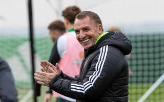 LENNOXTOWN, SCOTLAND - OCTOBER 04: Celtic Manager Brendan Rodgers during a Celtic training session at Lennoxtown, on October 04, 2024, in Lennoxtown, Scotland. (Photo by Craig Williamson / SNS Group)