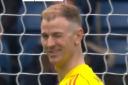 Joe Hart winked after missing his Celtic spot-kick