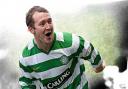 Aiden McGeady scores for Celtic in his playing days