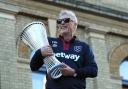 David Moyes with the Conference League trophy