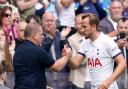 Ange Postecoglou and Harry Kane