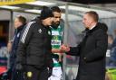 Cameron Carter-Vickers embraced by Brendan Rodgers