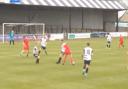 Scott Brown is skinned by Ayr ladies star Clare Docherty