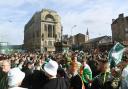 Celtic fans gather in Merchant City