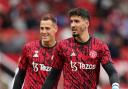 Altay Bayindir during a Man Utd warm-up