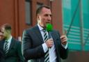 Brendan Rodgers outside Celtic Park