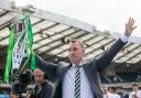 Brendan Rodgers with the Scottish Cup trophy