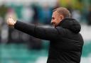 Celtic manager Brendan Rodgers gestures towards the fans after the Premier Sports Cup, quarter-final match at Celtic Park, Glasgow. Picture date: Sunday September 22, 2024. PA Photo. See PA story SOCCER Celtic. Photo credit should read: Andrew