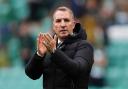 Celtic manager Brendan Rodgers applauds the fans after the Premier Sports Cup, quarter-final match at Celtic Park, Glasgow. Picture date: Sunday September 22, 2024. PA Photo. See PA story SOCCER Celtic. Photo credit should read: Andrew Milligan/PA