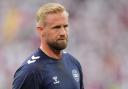 Denmark goalkeeper Kasper Schmeichel wasn’t happy with himself