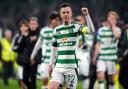 Celtic's Callum McGregor celebrates after the final whistle in the UEFA Champions League, league stage match at Celtic Park, Glasgow. Picture date: Tuesday November 5, 2024. PA Photo. See PA story SOCCER Celtic. Photo credit should read: Andrew