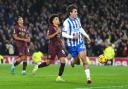 Matt O'Riley scores against Manchester City