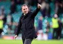 Celtic manager Brendan Rodgers after the final whistle of the William Hill Premiership match at Celtic Park, Glasgow. Picture date: Saturday November 30, 2024. PA Photo. See PA story SOCCER Celtic. Photo credit should read: Steve Welsh/PA