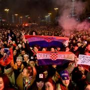 Around 80,000 Croatia fans turned out to welcome the team home