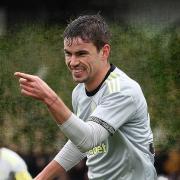 Matt O'Riley celebrates his goal against St Mirren